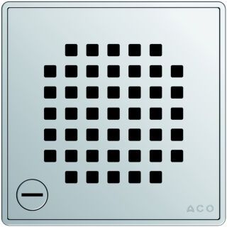 ACO ShowerDrain Rost 140x140mm Quadrato Edelstahl