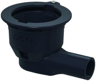 ACO Bodenablauf Passavant DN50 1,5 Grad/1,0l/s/Halter./ohne WS/Anstrich