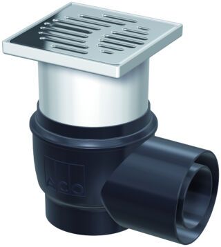 ACO Easy-Flow Bodenablauf 1,5 Grad/1,6l/s/ Kst./150x150/K3/WS50