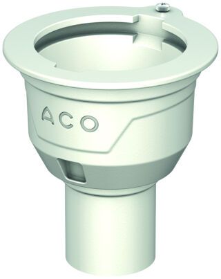 ACO Bodenablauf Passavant DN70 90 Grad/ 2,0l/s/Halter./ohne WS/epoxiert