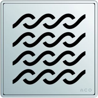ACO ShowerDrain Rost 140x140/ Hawaii/ V2A/ K3/lose eingelegt