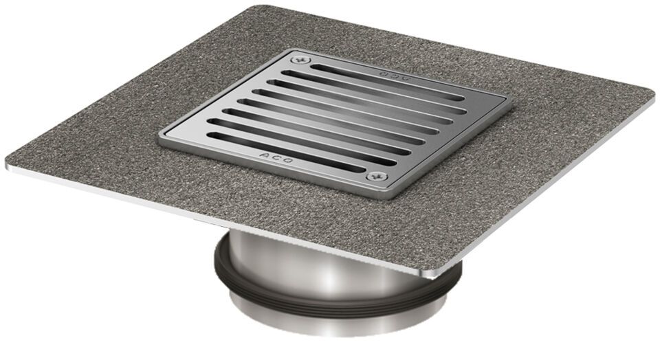 ACO Aufsatzstück FB 148x148/K3/V2A7Fl.besandet