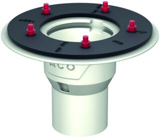 ACO Bodenablauf Passavant DN100/90 Grad/2,0l/s/Pressfl./epoxiert