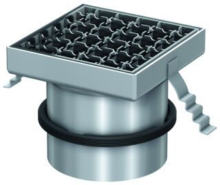 ACO Aufsatzstück Passavant 150x150/ L15/ V2A/ rutschh.
