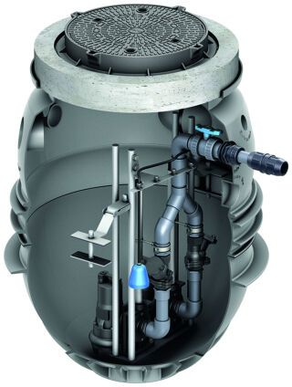 ACO Pumpstation Powerlift-P Abdeckung Klasse B, o. Aufs.st