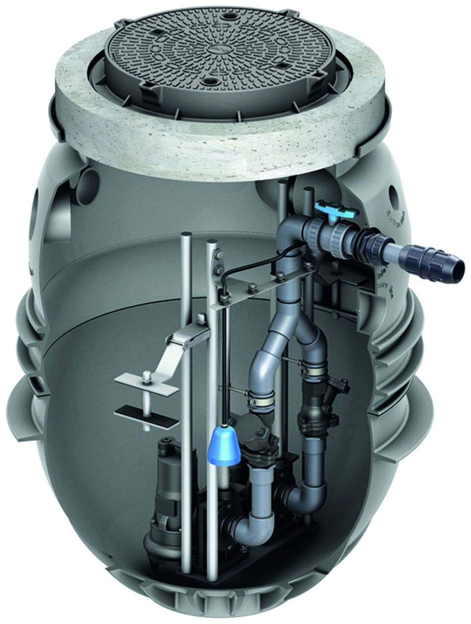 ACO Pumpstation Powerlift-P Abdeckung Klasse B, o. Aufs.st