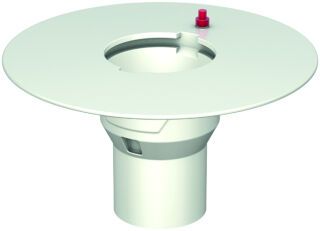 ACO Bodenablauf Passavant DN100/90 Grad/ 2,0l/s/Klebefl./epoxiert