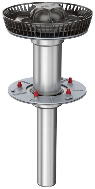 ACO Flachdachabl. Variant-Jet DN100 DN100/90Grad/2-tlg. /Luftschleuse