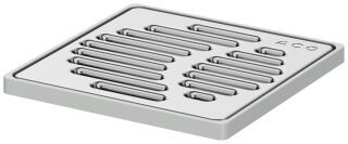 ACO Sanitärablauf Easyflow+ Rahmen und Rost/150x150/K3