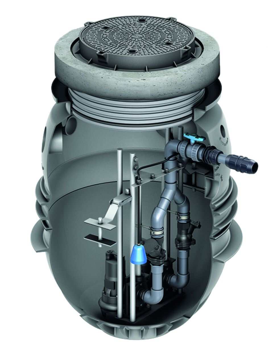 ACO Pumpstation Powerlift-P Abdeckung Klasse B, m. Aufs.st