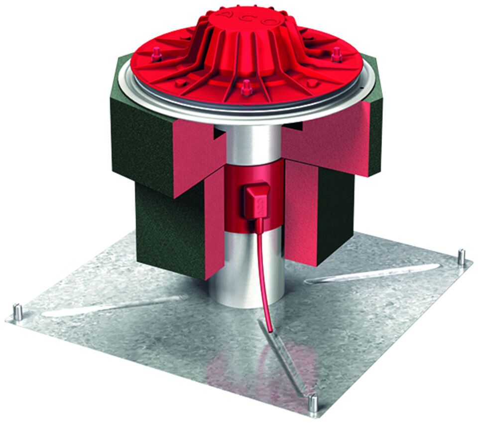 ACO Flachdachablauf Jet V2A DN70/90Grad