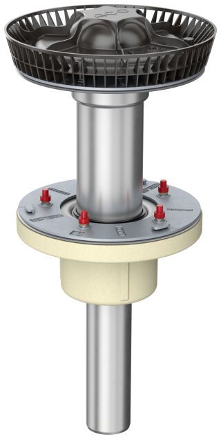 ACO Flachdachabl. Variant-Jet DN 100 DN100/90Grad/2-tlg. /Luftschleuse