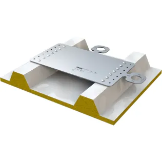 ABS-Lock X-Flat: Anschlagpunkt zum Festnieten auf Sandwich- und Trapezblech