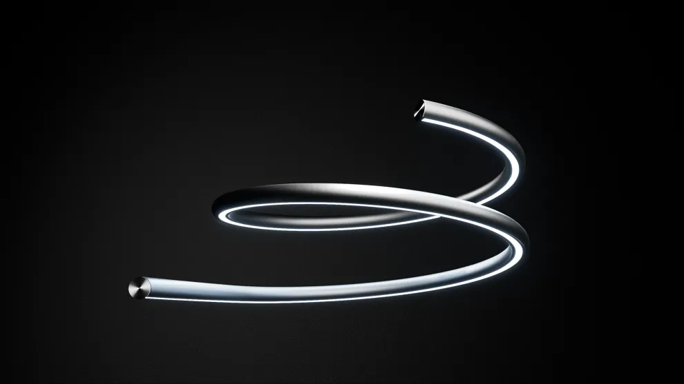 LED-Handlaufsysteme LUX GLENDER SAFE | Besonders geeignet für gebogene und gewendelte Handläufe.