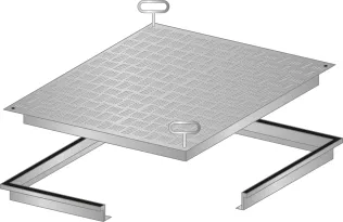 Schachtabdeckung aus Tränenblech, Aluminium. Durch die umlaufende Dichtung sind die Abdeckungen geruch- und wasserdicht. Schachtabdeckung aus Tränenblech, Aluminium. Durch die umlaufende Dichtung sind die Abdeckungen geruch- und wasserdicht.