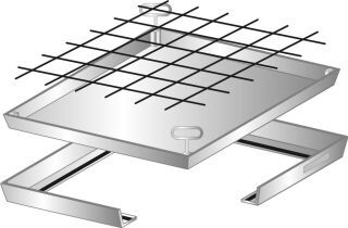 Gorter Schachtabdeckung BV-FL aus Stahl, vertieft, herausnehmbar