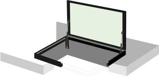 Gorter Bodenluke / Bodenklappe WAG, mit Glas