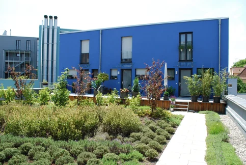 Das Gerberareal in Radolfzell als Vorzeigeobjekt für Urban Gardening. – © Optigrün