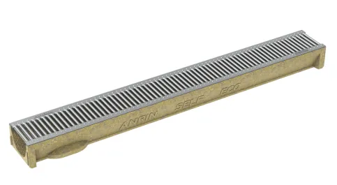 SELF ECO Rinne mit verzinktem Stahlstegrost "Heelguard" Kl. A15