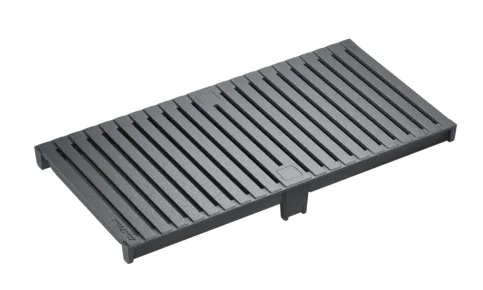 Stegrost, HEELGUARD, Guss GJS, schwarz lackiert Belastungsklassen: D400* Länge: 50 cm, SW 6 mm