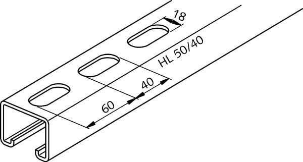 HALFEN HL Montageschiene