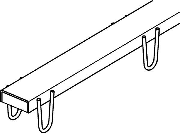 HALFEN Trapezblech-Befestigungsschiene HTU 60/22/3 - D2 - FV - 3000 - SF 8