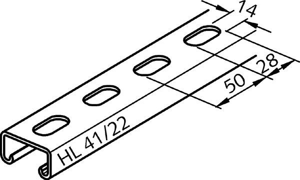 HALFEN HL Montageschiene