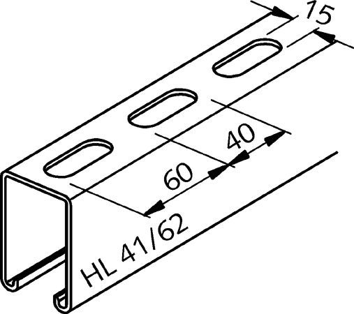 HALFEN HL Montageschiene