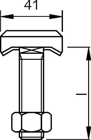 HALFEN HSR Halfenschraube m.Kerbzahn