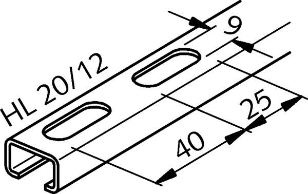 HALFEN HL Montageschiene
