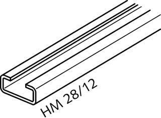 Montageschiene Leichte Tragsysteme HM 28/12 - WB - 6000