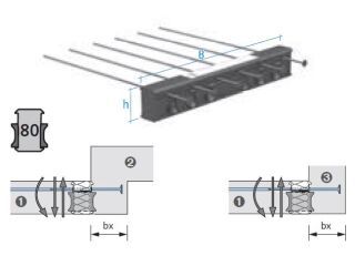 Balkonanschluss HIT-HP MVX 1210-OD 1m