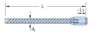HALFEN HSC-S Muffenstab, Bewehrung