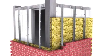 MOSO® Windpostanker HV-WP zum horizontalen Halten der Vorsatzschale