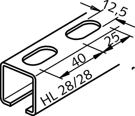 HALFEN HL Montageschiene