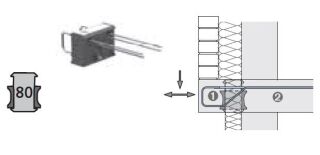 Anschluss von Deckenkonsolen HIT-HP OTX1-0202-hh-025-06 0,25m