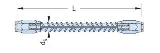 HALFEN Doppelmuffenstab HSC-SD