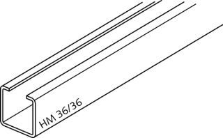 Montageschiene Leichte Tragsysteme HM 36/36 - FV - 6000