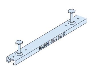 Halfenschiene HTA-V 38/17 - FV - 6070 - KF 25