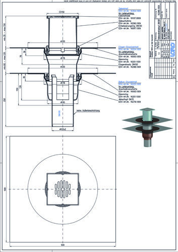LORO-X Balkondirektablauf