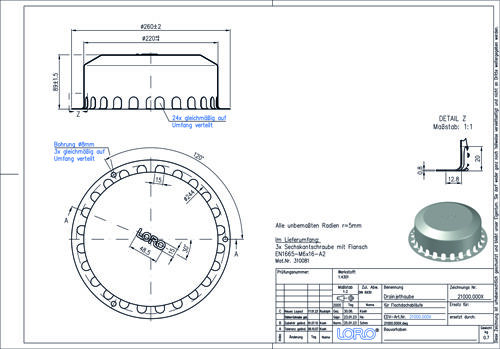 LORO-DRAINJET® Haube