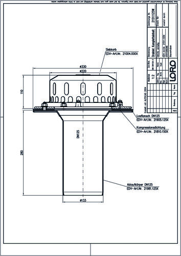 LORO-DRAINLET® DL Flachdachabläufe Serie 84