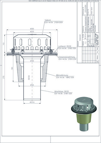 LORO-DRAINLET® DL Flachdachabläufe Serie 84