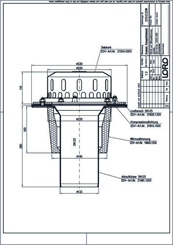 LORO-DRAINLET® DL Flachdachabläufe Serie 84
