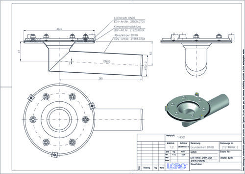 LORO-DRAINLET® Grundeinheit