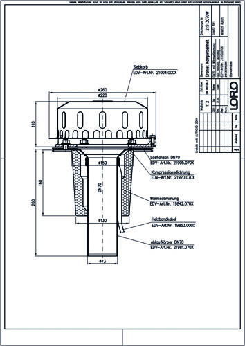 LORO-DRAINLET® DL Flachdachabläufe Serie 84