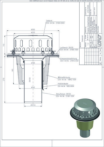 LORO-DRAINLET® DL Flachdachabläufe Serie 84