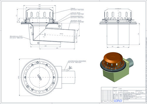LORO-DRAINLET® DL Flachdachabläufe Serie 84