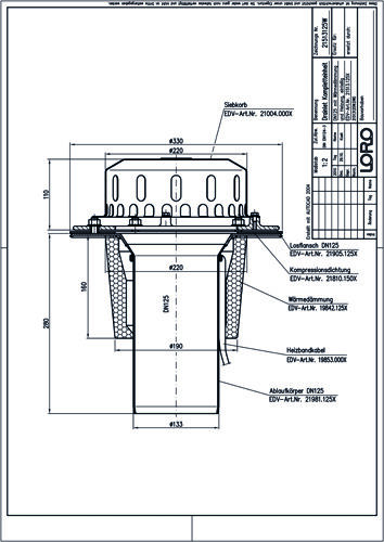 LORO-DRAINLET® DL Flachdachabläufe Serie 84