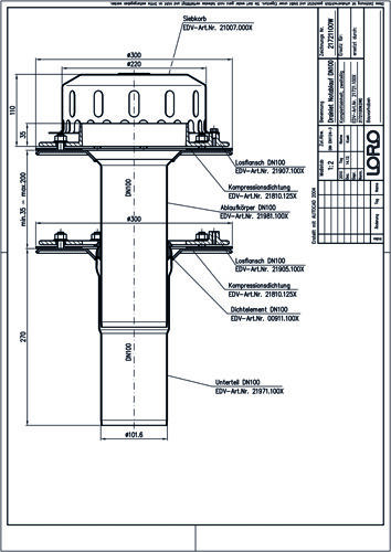 LORO-DRAINLET® DL Flachdachabläufe Serie 84